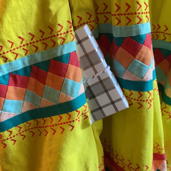 Anthropologie Yellow Quilotoa Strapless Leifsdottir Mini Dress - Picture 7 of 8